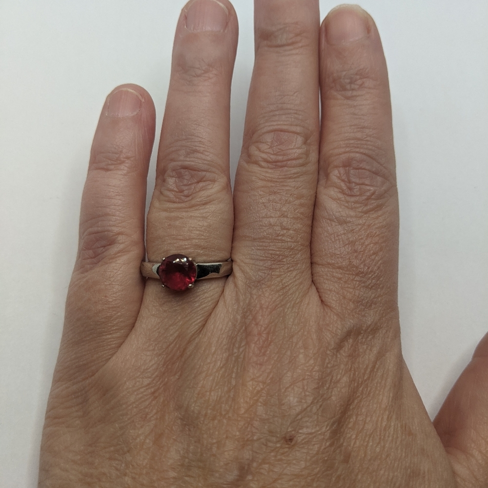 Ruby Colored Stone Ring - image 6